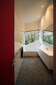 浴室,瓶子,房子,度假屋,灵感,折纸,莫宁顿半岛,澳大利亚