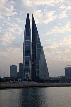 巴林,世贸中心,摩天大楼,城市,麦纳麦,中东