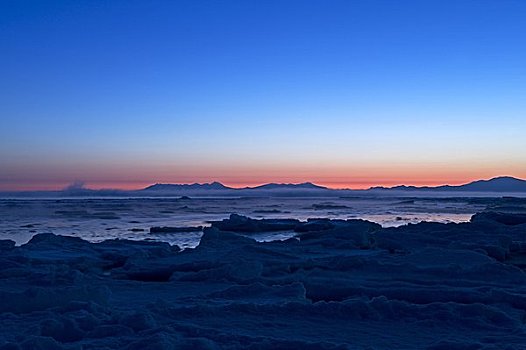 浮冰,知床山脉