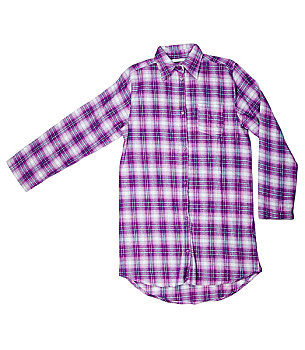 紫色,格子衬衫
