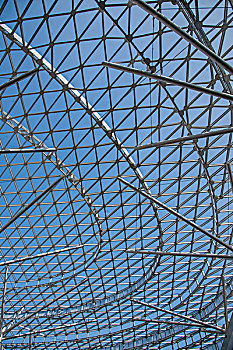 重庆市博览会展中心展厅间连接弧形结构