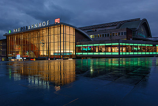 科隆,中央车站,北莱茵威斯特伐利亚,德国,欧洲