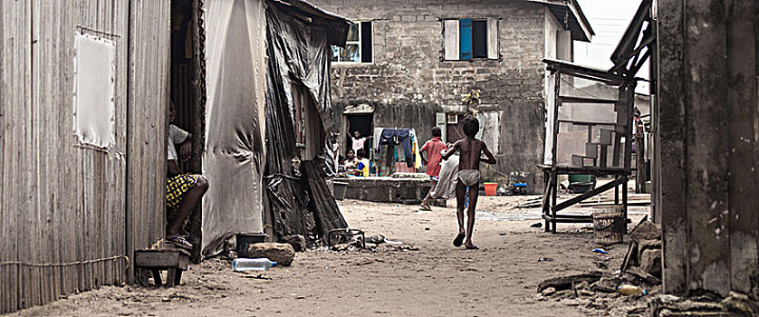 非洲,尼日利亚,贫民窟