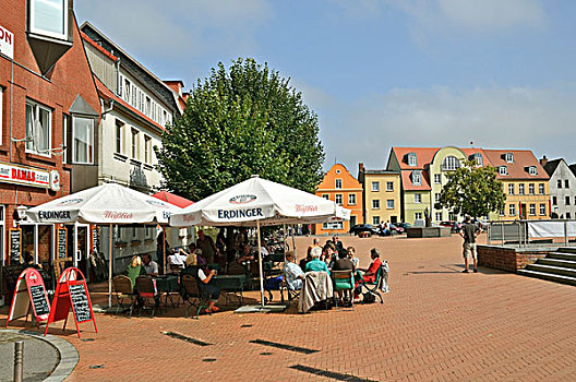 市场,梅克伦堡前波莫瑞州,德国,欧洲