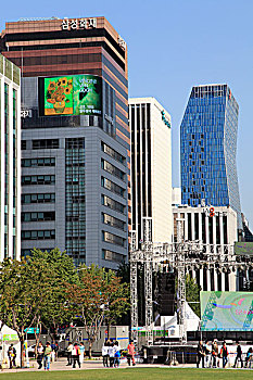 韩国,首尔,首尔广场