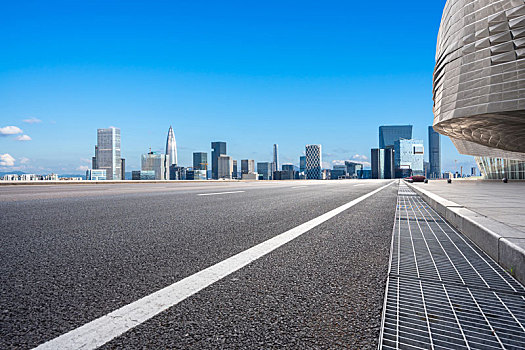 高速公路,城市天际线