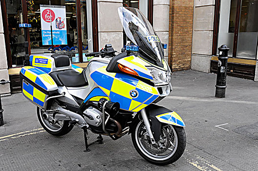 警察,城市,警用摩托车,伦敦,英格兰,英国,欧洲