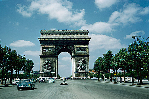 拱形,巴黎,法国,纪念建筑,历史