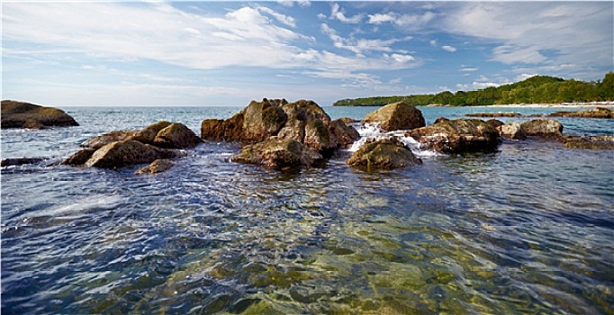 风景,海岸,热带,海洋