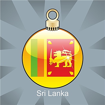 斯里兰卡,旗帜,圣诞节,形状