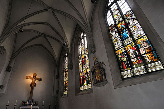 窗户,仪式,小教堂,艾希斯泰特,大教堂,巴伐利亚,德国,欧洲