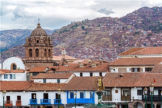 风景,中心,库斯科市,秘鲁