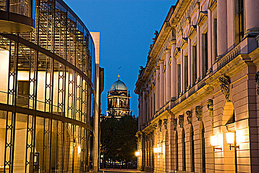 柏林大教堂,博物馆,岛屿,夜晚,柏林,德国