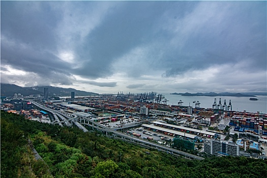 深圳盐田港全景