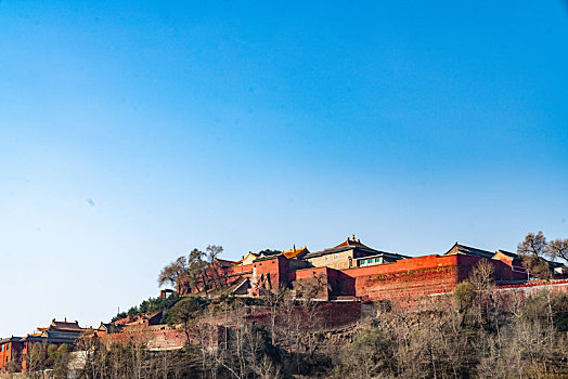 五台山景区的佛教寺庙建筑