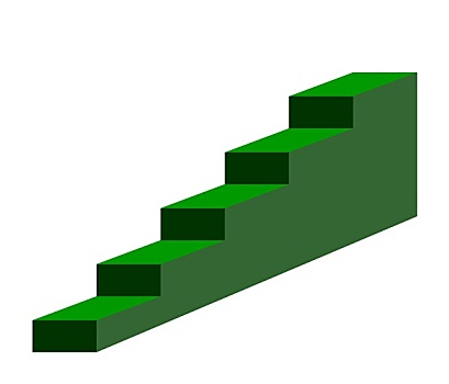 绿色,台阶,楼梯