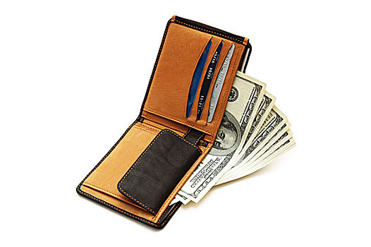 皮夹,美元,信用卡,隔绝