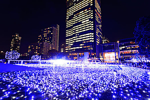 夜景,东京,市中心