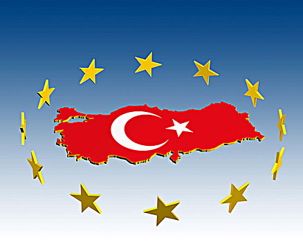 插画,欧盟,候选人,土耳其