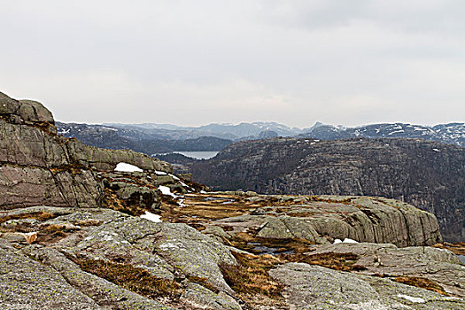 风景,山,挪威