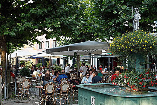 餐馆,布雷根茨,奥地利,欧洲