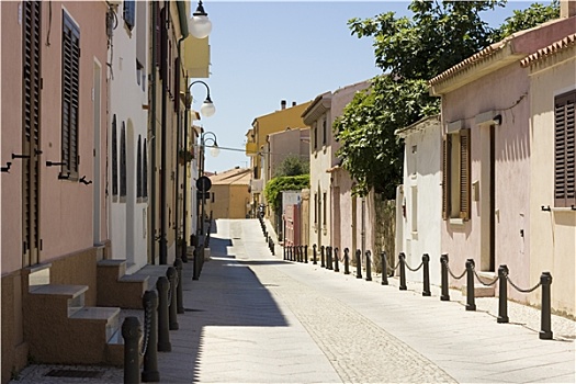 街道,萨丁尼亚,意大利