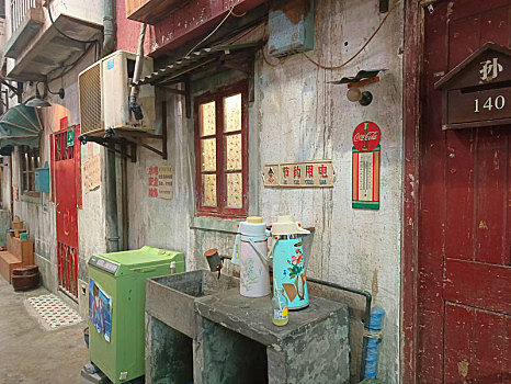 老上海街景,弄堂