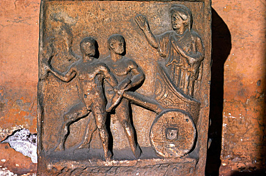 拉拽,马车,6世纪,世纪,艺术家,未知