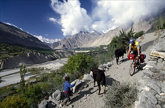 山地自行车,北方,巴基斯坦,亚洲