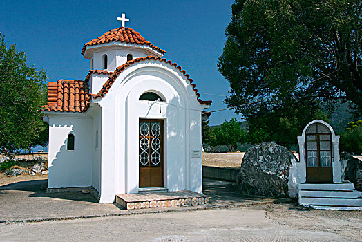 寺院,教堂,凯法利尼亚岛,希腊