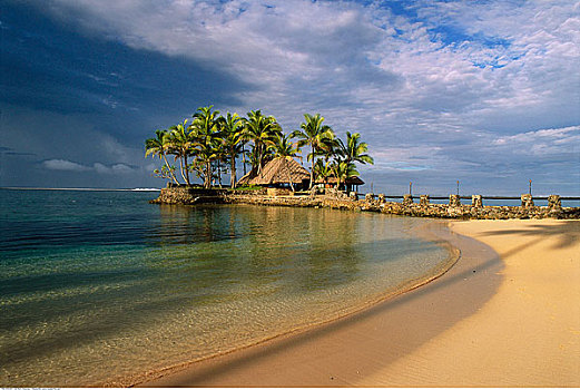 海滩,胜地,维提岛,斐济