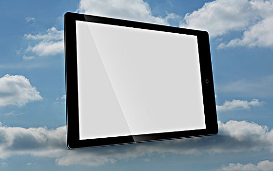 平板电脑,留白,天空,背景