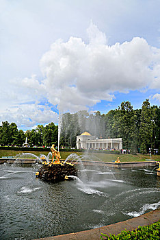 莫斯科户外景观喷泉