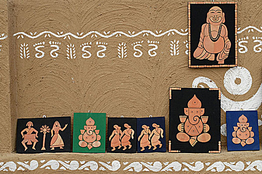 宽,物品,展示,售出,拿,靠近,德里,民族舞,工艺品,很多,有趣,北印度,印度,二月,2008年