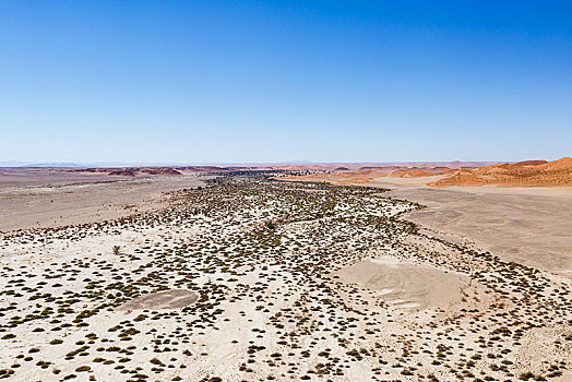 航拍,干燥,纳米布沙漠,纳米比诺克陆夫国家公园,纳米比亚,非洲