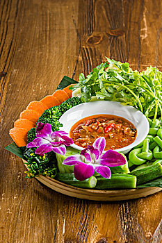 缅甸蔬菜拼盘