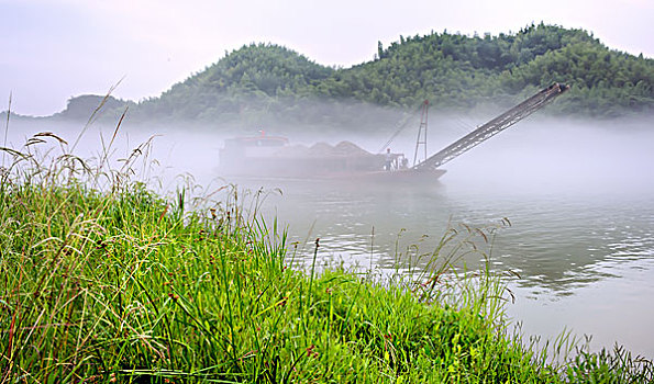 湖南,小东江,江,雾