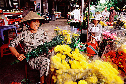 越南,岘港,花