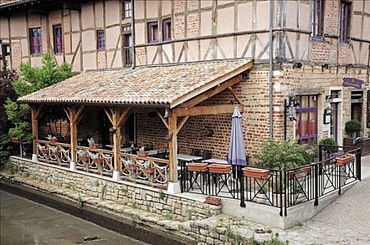 餐馆,隆河阿尔卑斯山省,法国,欧洲