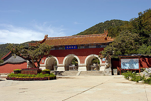 天津盘山景区山门