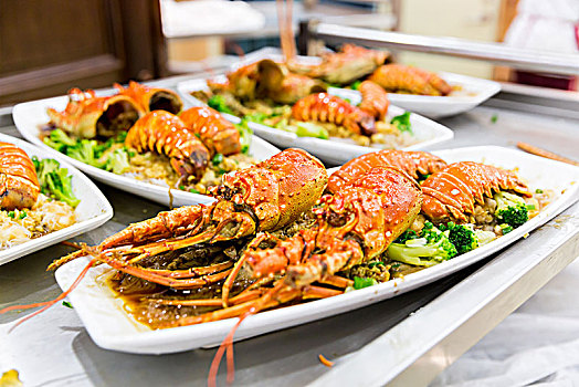 清蒸龙虾,海鲜,美食
