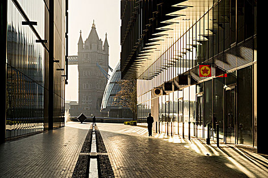 塔桥,写字楼,伦敦,英格兰,英国