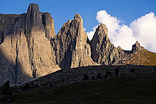 顶峰,白云岩,南蒂罗尔,意大利,欧洲