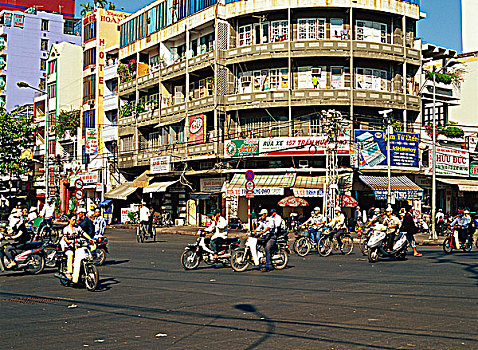 人,摩托车,胡志明,越南