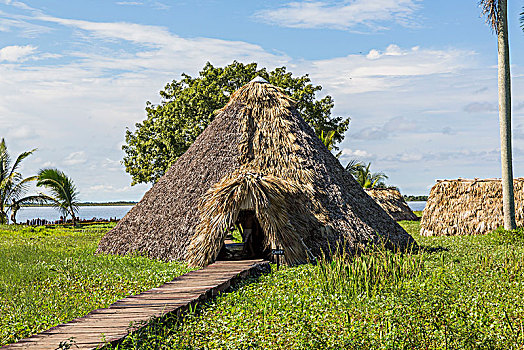 圆锥形帐篷,乡村,酒店,岛屿,湿地,马坦萨斯,半岛