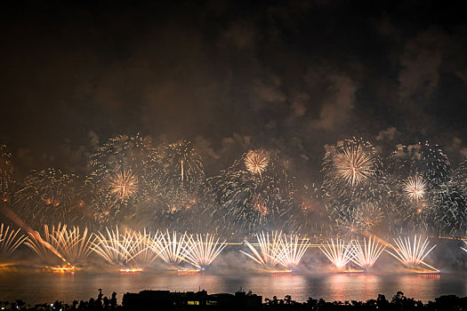 珠海市庆祝建国70周年烟花汇演