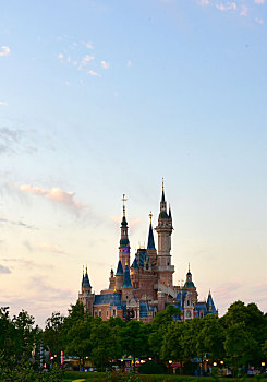 上海迪士尼乐园的奇幻童话城堡