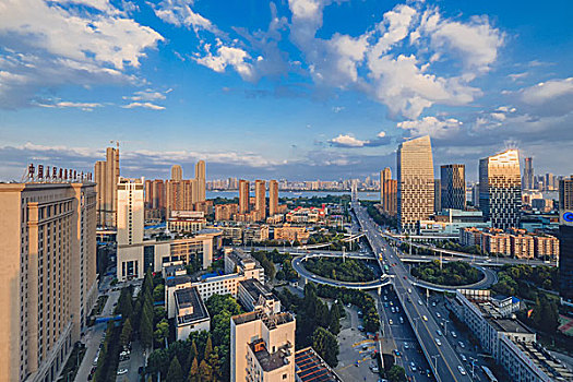 武汉城市风景长江二桥