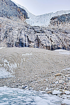 伊迪斯卡维尔山,天使,冰河,艾伯塔省,加拿大