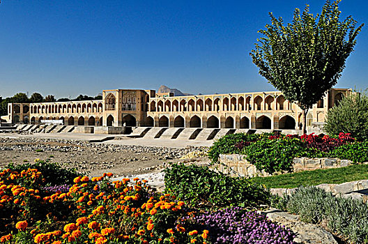 桥,伊斯法罕,世界遗产,波斯,伊朗,亚洲